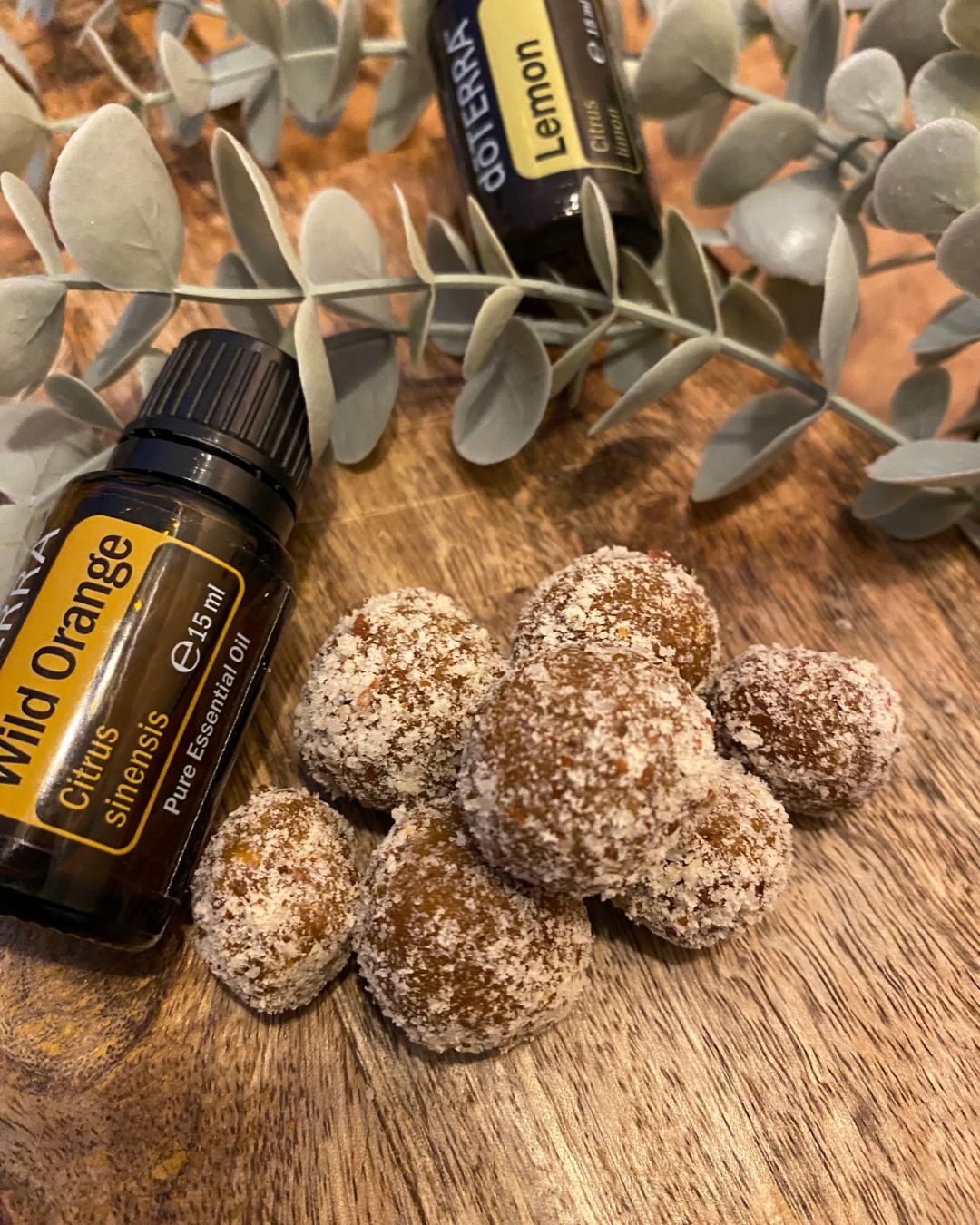 Energy-Balls mit ätherischen Ölen